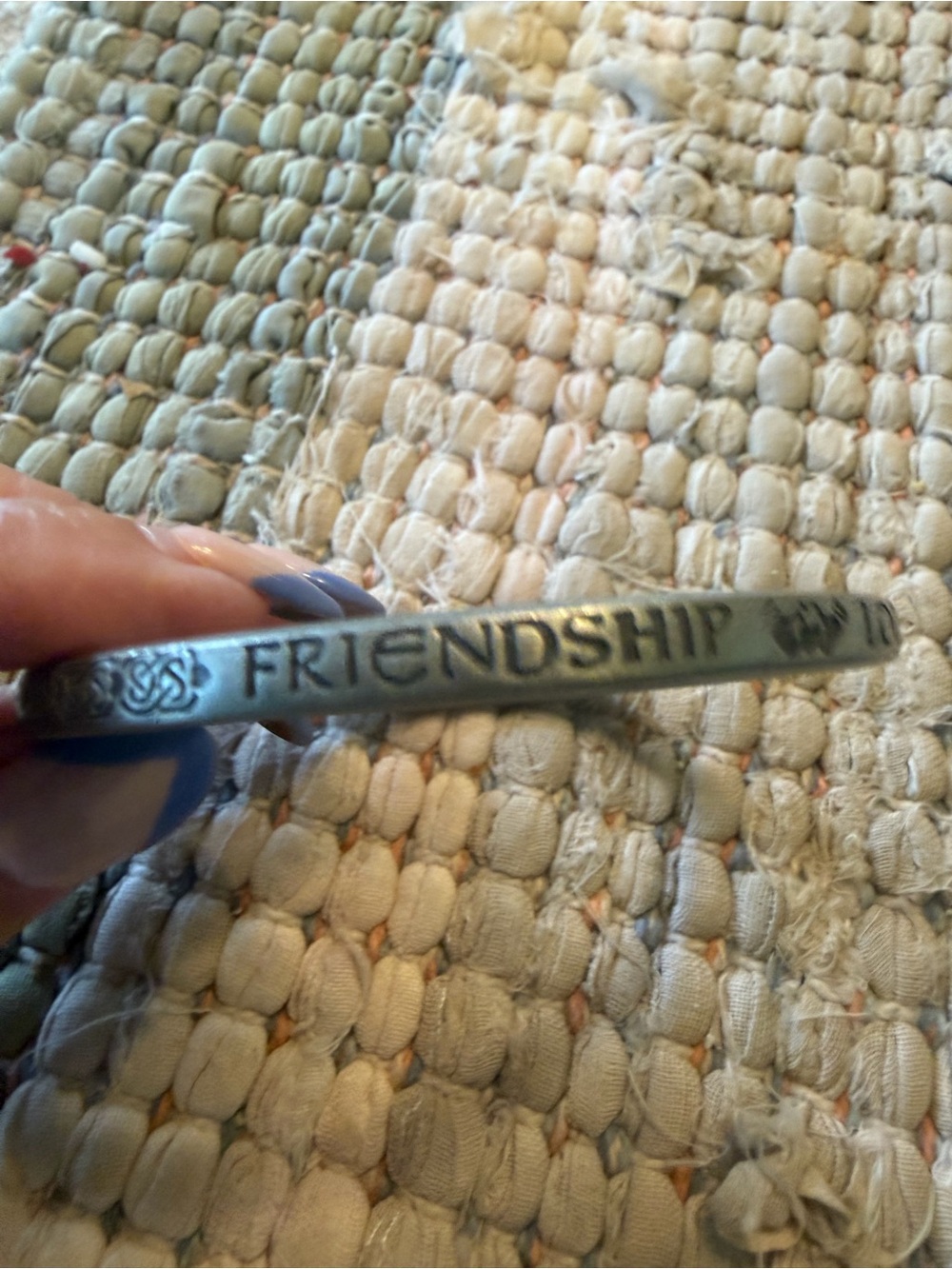 Vintage Camco Pewter Bangle Claddagh Friendship